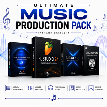 compare product Music Production Pack FL STUDIO 25 - NEXUS 5 - LOGIC PRO - OMNISPHERE 2