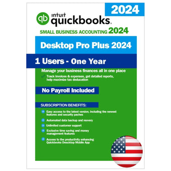 compare product QuickBooks Desktop Pro Plus 2024 1 Year License (Instant Download)